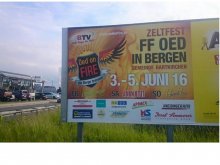 Plakatierungsarbeiten Oed on Fire voll im Gange